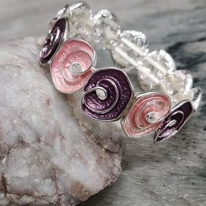 Periwinkle 7" Purple Pink Bracelet